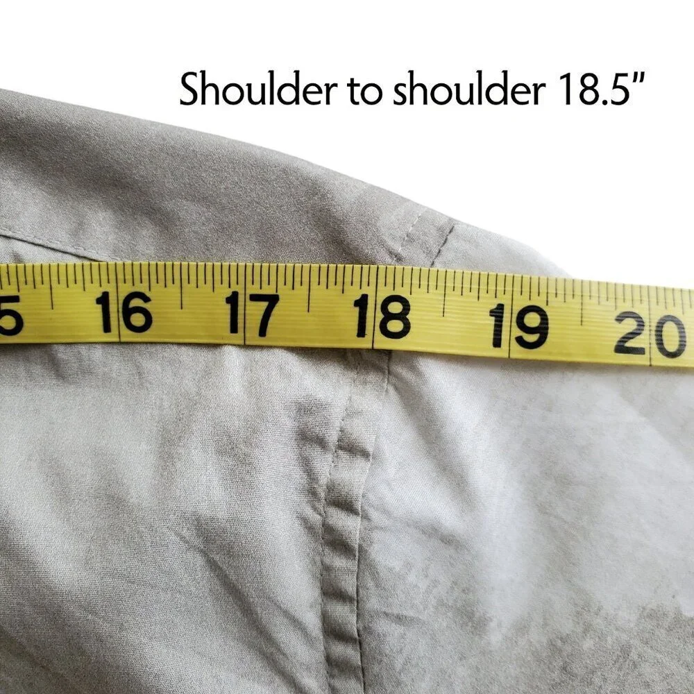 ALFANI All Cotton Painted Blocks Regular-Fit Stretch Printed Button-Down Shirt M - Picture 10 of 13